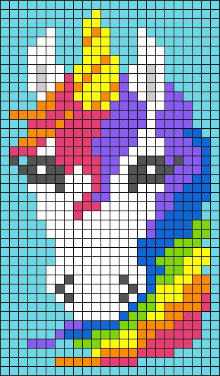 50 Top Idées de Pixel Art Licorne 26
