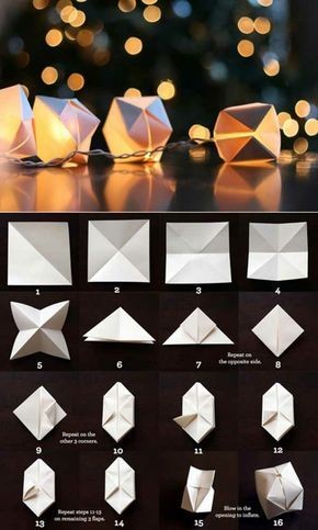28 tutos & idées d'origami de Noël faciles à faire 12