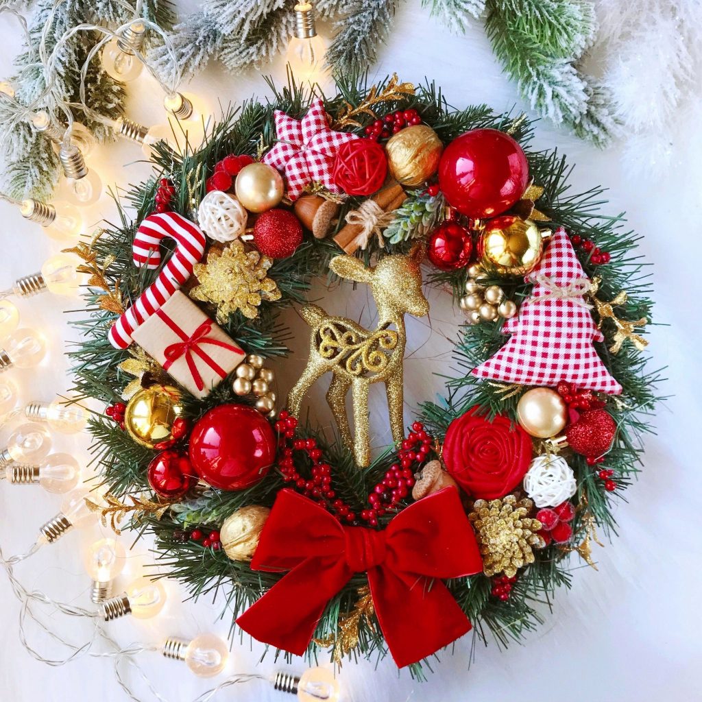 80 top idées de couronnes de Noël à faire soi-même. 4