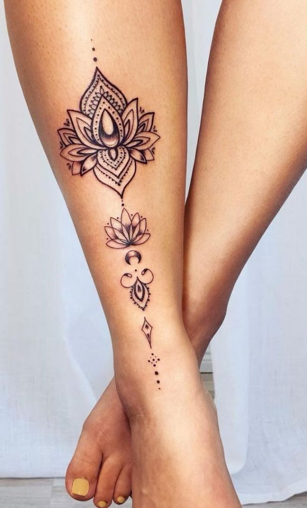 50 top idées de tatouages fleur de lotus 39