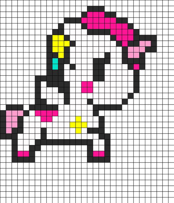 50 Top Idées de Pixel Art Licorne 41