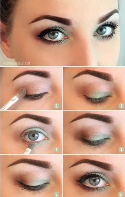 41 top idées de maquillage pour embellir vos yeux bleus 33