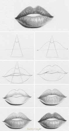 42 top idées & tutos de dessin de bouche : pour apprendre à dessiner des bouches 36