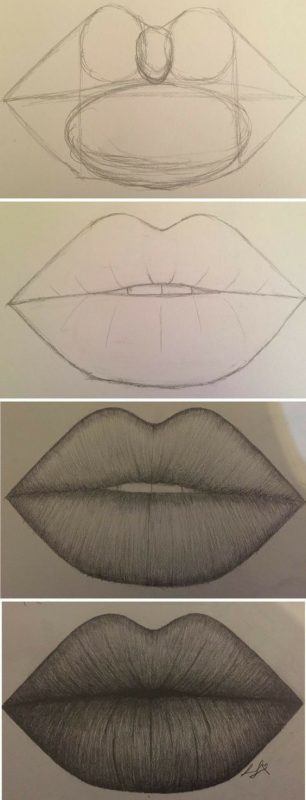 42 top idées & tutos de dessin de bouche : pour apprendre à dessiner des bouches 38