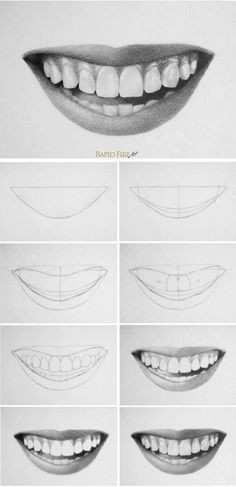 42 top idées & tutos de dessin de bouche : pour apprendre à dessiner des bouches 1