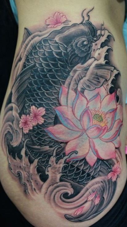 50 top idées de tatouages fleur de lotus 50