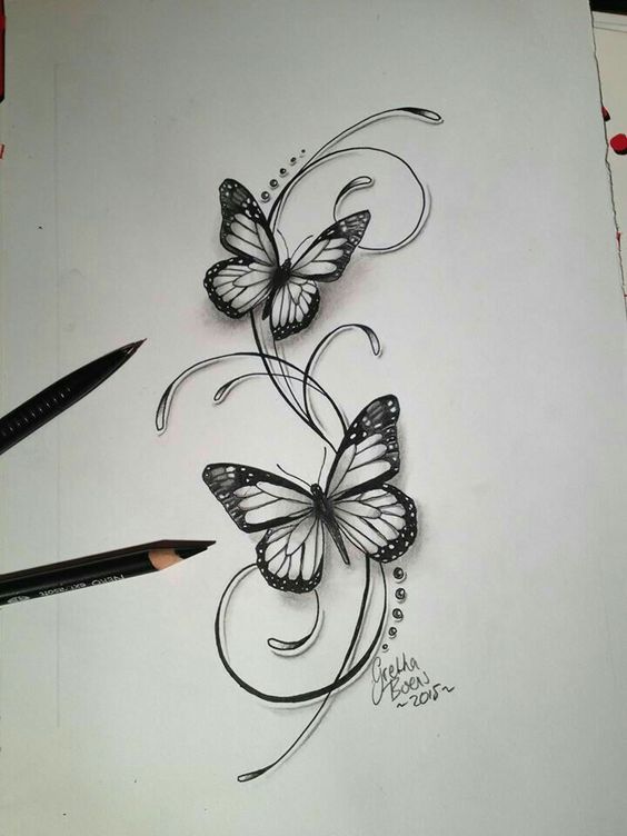 100 top idées de tatouages papillons originaux 97