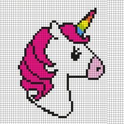 50 Top Idées de Pixel Art Licorne 10