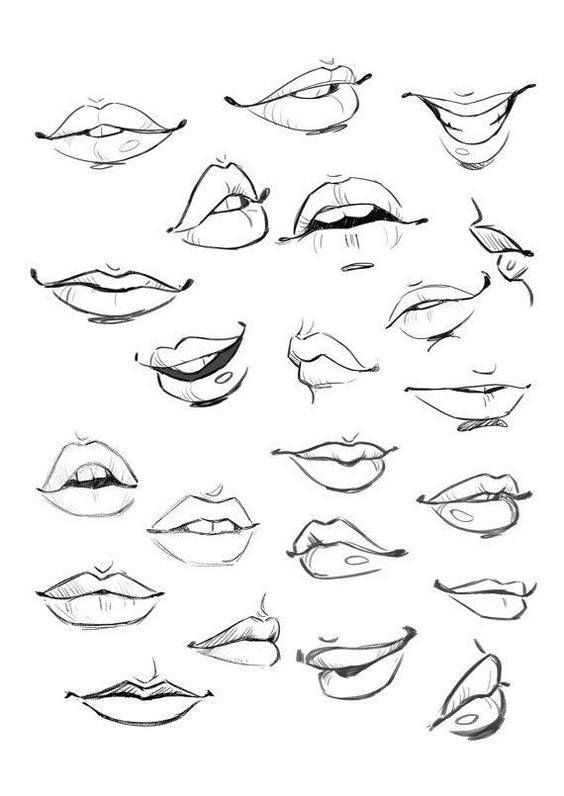 42 top idées & tutos de dessin de bouche : pour apprendre à dessiner des bouches 6