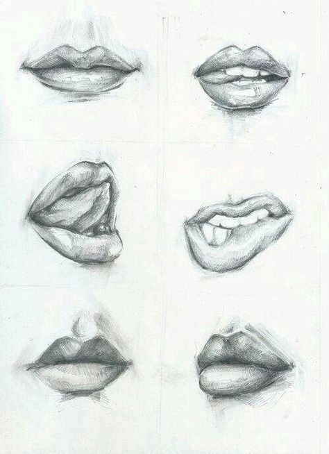 42 top idées & tutos de dessin de bouche : pour apprendre à dessiner des bouches 22