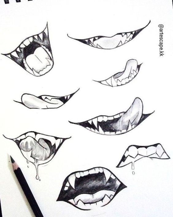 42 top idées & tutos de dessin de bouche : pour apprendre à dessiner des bouches 7