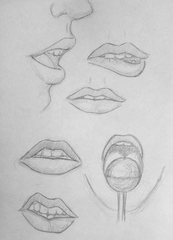 42 top idées & tutos de dessin de bouche : pour apprendre à dessiner des bouches 33