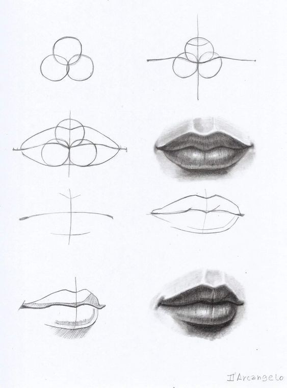 42 top idées & tutos de dessin de bouche : pour apprendre à dessiner des bouches 13