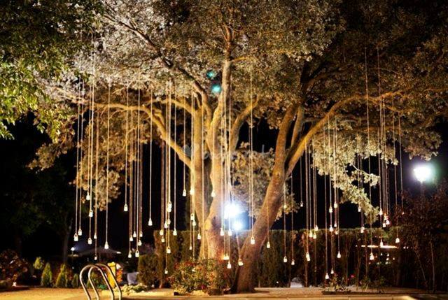 17 idées d'éclairages parfaits pour les mariages en plein air 4