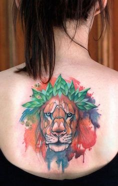 36 idées de tatouages têtes de lion et leurs significations 45