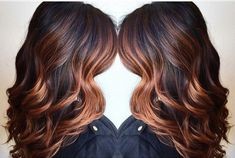 Les 29 plus beaux balayages chocolat sur cheveux noir 49