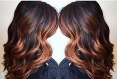 Les 29 plus beaux balayages chocolat sur cheveux noir 49