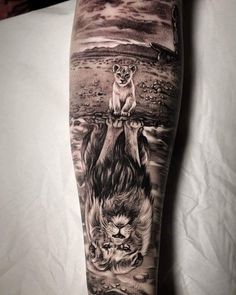 36 idées de tatouages têtes de lion et leurs significations 56