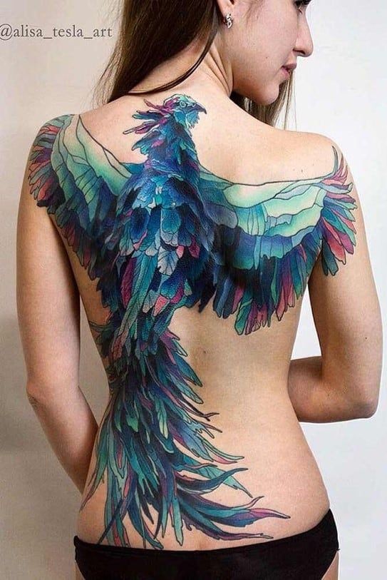 Les 100 plus beaux tatouages dos femme 24 Les 100 plus beaux tatouages dos femme 24