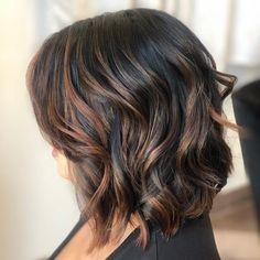 Les 29 plus beaux balayages chocolat sur cheveux noir 54