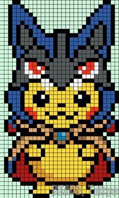 38 top idées de pixel art Pikachu 26