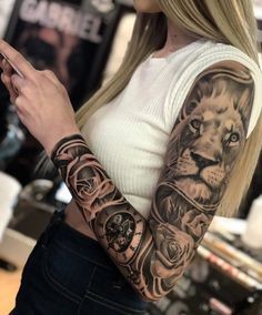 36 idées de tatouages têtes de lion et leurs significations 63