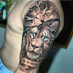 36 idées de tatouages têtes de lion et leurs significations 37