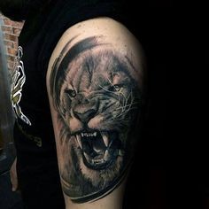 36 idées de tatouages têtes de lion et leurs significations 66