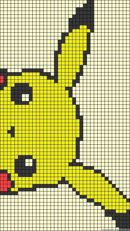 38 top idées de pixel art Pikachu 35