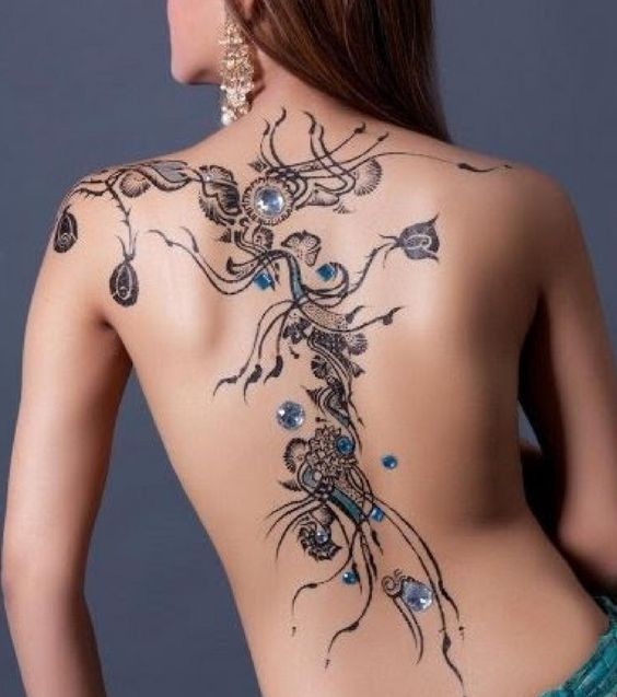 Les 100 plus beaux tatouages dos femme 36