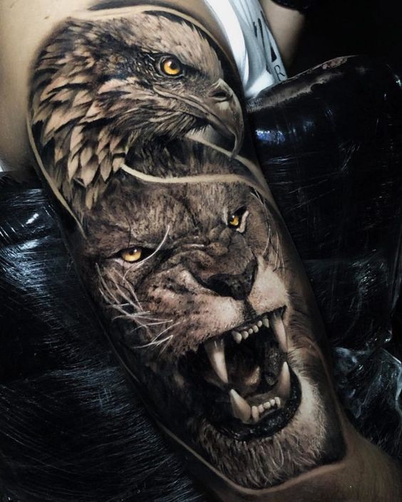 36 idées de tatouages têtes de lion et leurs significations 18