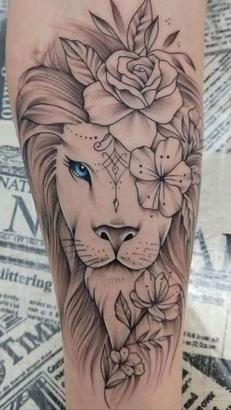 36 idées de tatouages têtes de lion et leurs significations 7