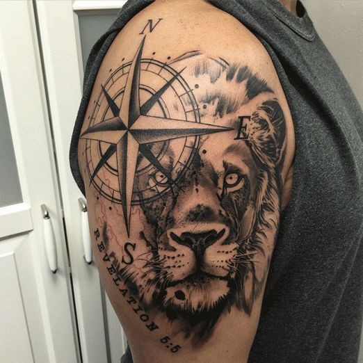 36 idées de tatouages têtes de lion et leurs significations 30