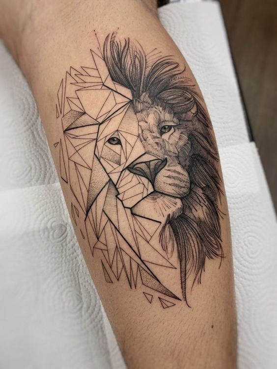 36 idées de tatouages têtes de lion et leurs significations 33