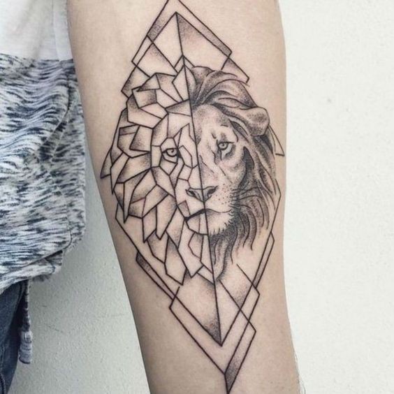36 idées de tatouages têtes de lion et leurs significations 1