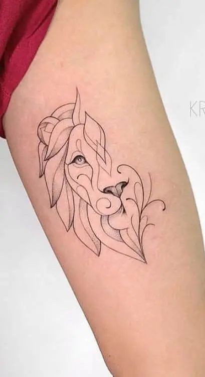 36 idées de tatouages têtes de lion et leurs significations 2