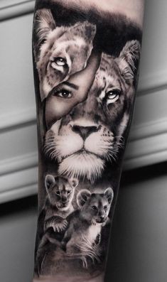 36 idées de tatouages têtes de lion et leurs significations 10