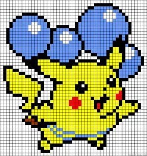 38 top idées de pixel art Pikachu 4