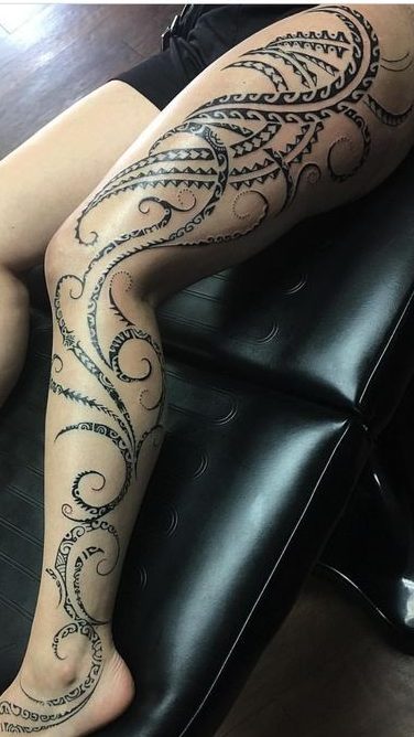 50 top idées de tatouage maori pour femme 4