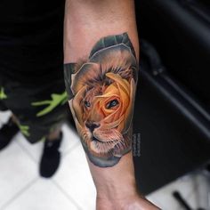 36 idées de tatouages têtes de lion et leurs significations 38