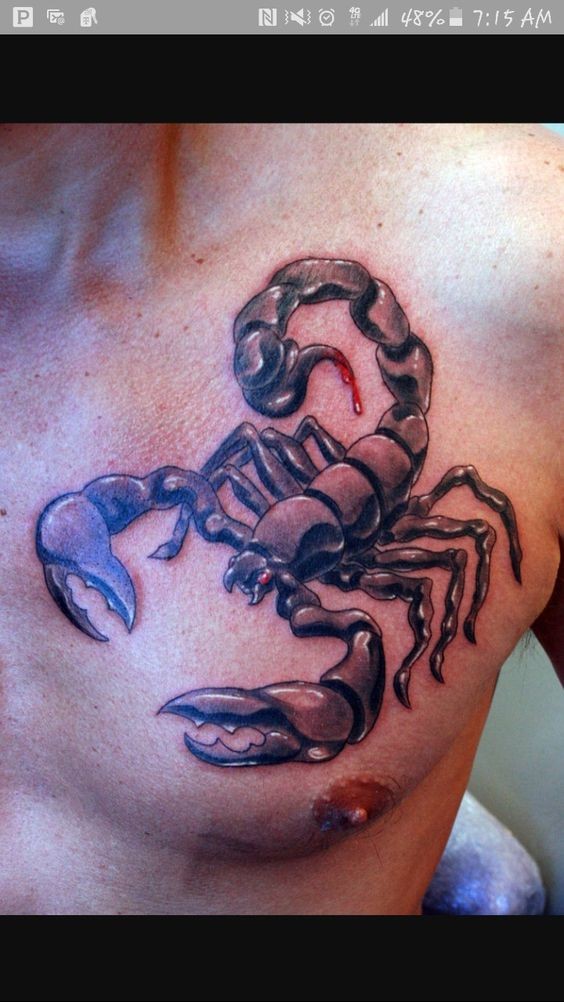 Les 50 plus beaux tatouages scorpion 44