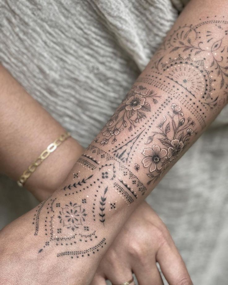 Les 100 plus beaux tatouages mandala pour femme 44