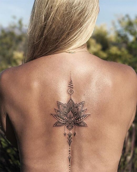 Les 100 plus beaux tatouages mandala pour femme 47