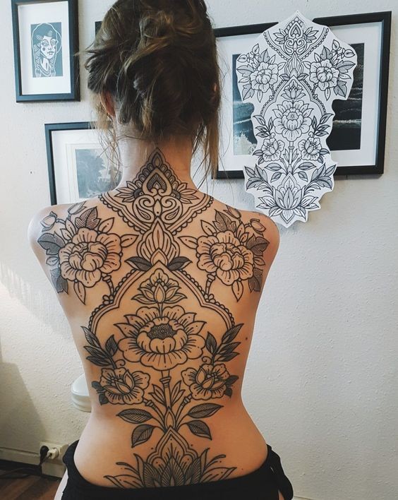 Les 100 plus beaux tatouages mandala pour femme 62