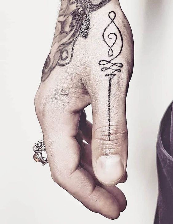 Les 100 plus beaux tatouages de doigts 72