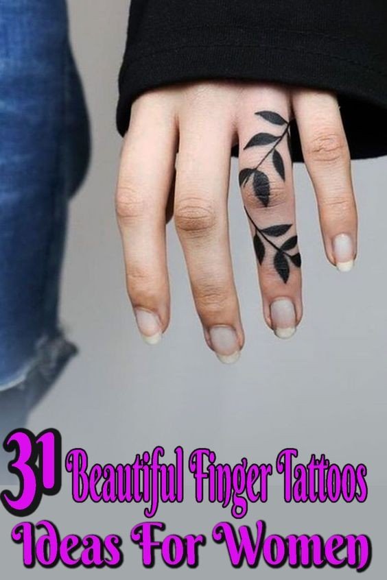 Les 100 plus beaux tatouages de doigts 76