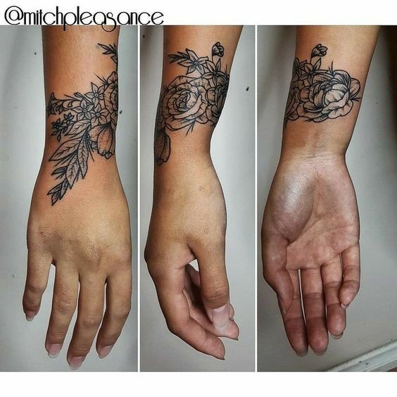 Les 100 plus beaux tatouages de poignet pour femme 77