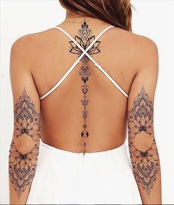 Les 100 plus beaux tatouages mandala pour femme 86