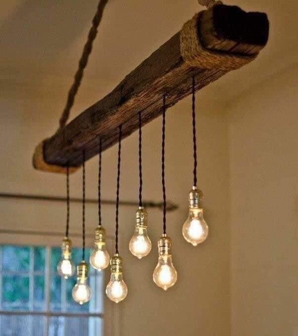 11 idées de magnifiques lampes en bois à faire soi-même 9