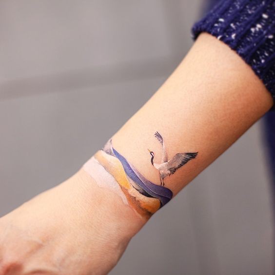 Les 100 plus beaux tatouages bracelet femme 94